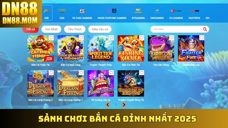 Sảnh chơi Bắn Cá đỉnh nhất 2025