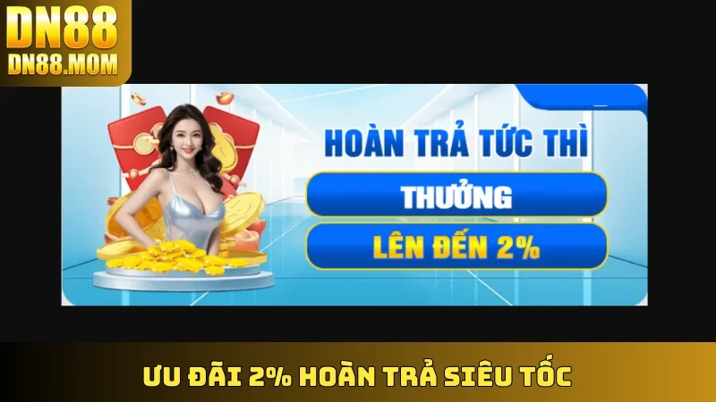 Ưu đãi 2% hoàn trả siêu tốc